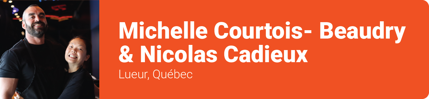 Michelle Courtois-Beaudry et Nicolas Cadieux