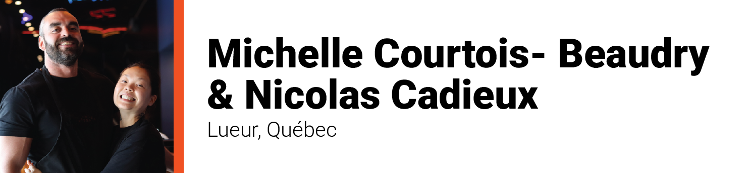 Michelle Courtois-Beaudry et Nicolas Cadieux
