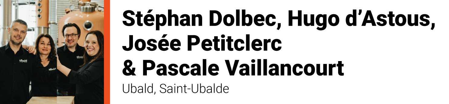 Pascale Vaillancourt, Stéphan Dolbec, Hugo d'Astous et Josée Petitclerc