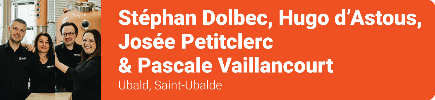 Pascale Vaillancourt, Stéphan Dolbec, Hugo d'Astous et Josée Petitclerc